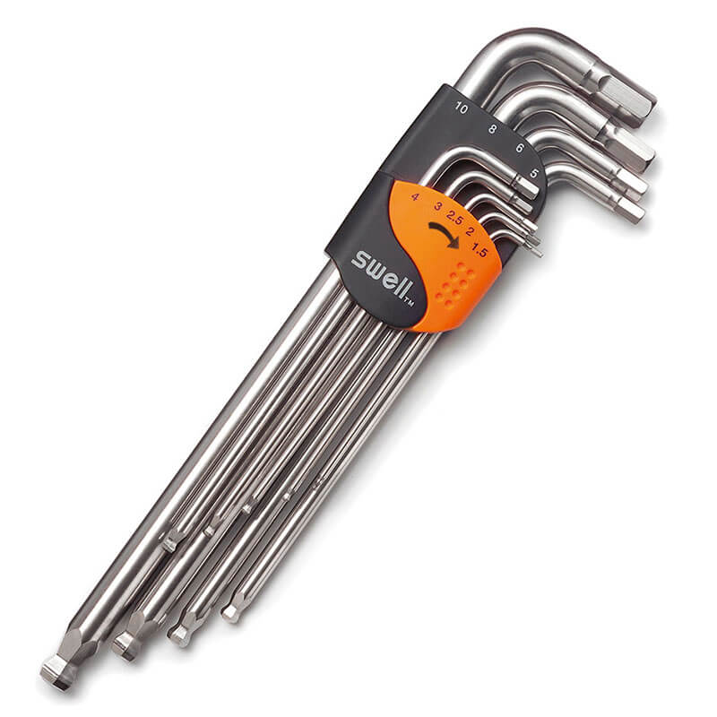 011 Stainless Extra Long Arm Ball Point Hex Key Set