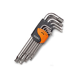 011 Stainless Long Arm Ball Point Hex Key Set