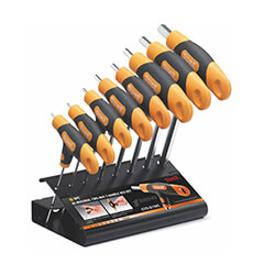 070 Bi-Material Two-Way T-Handle Ball Point Hex Key Set